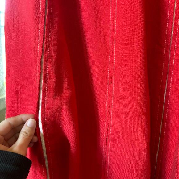 Vintage Red with white details By Petti gorgeous skirt size 24 - Picture 4 of 7